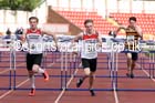 Mens under-20s hurdles, North Eastern Track and Field Champs, Gateshead Stadium. Photo: David T. Hewitson/Sports for All Pics